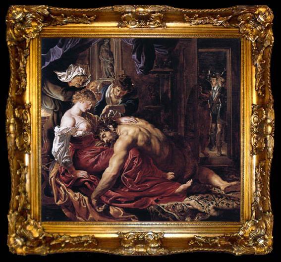 framed  Peter Paul Rubens Samson and Delilab (mk01), ta009-2